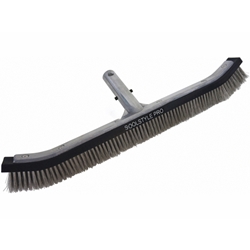 18" Professional Wall & Algae Brush with Stainless Steel Bristles Cleaning, Stainless Steel Brush, 